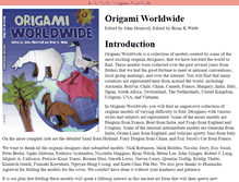 Tablet Screenshot of origamiworldwide.com